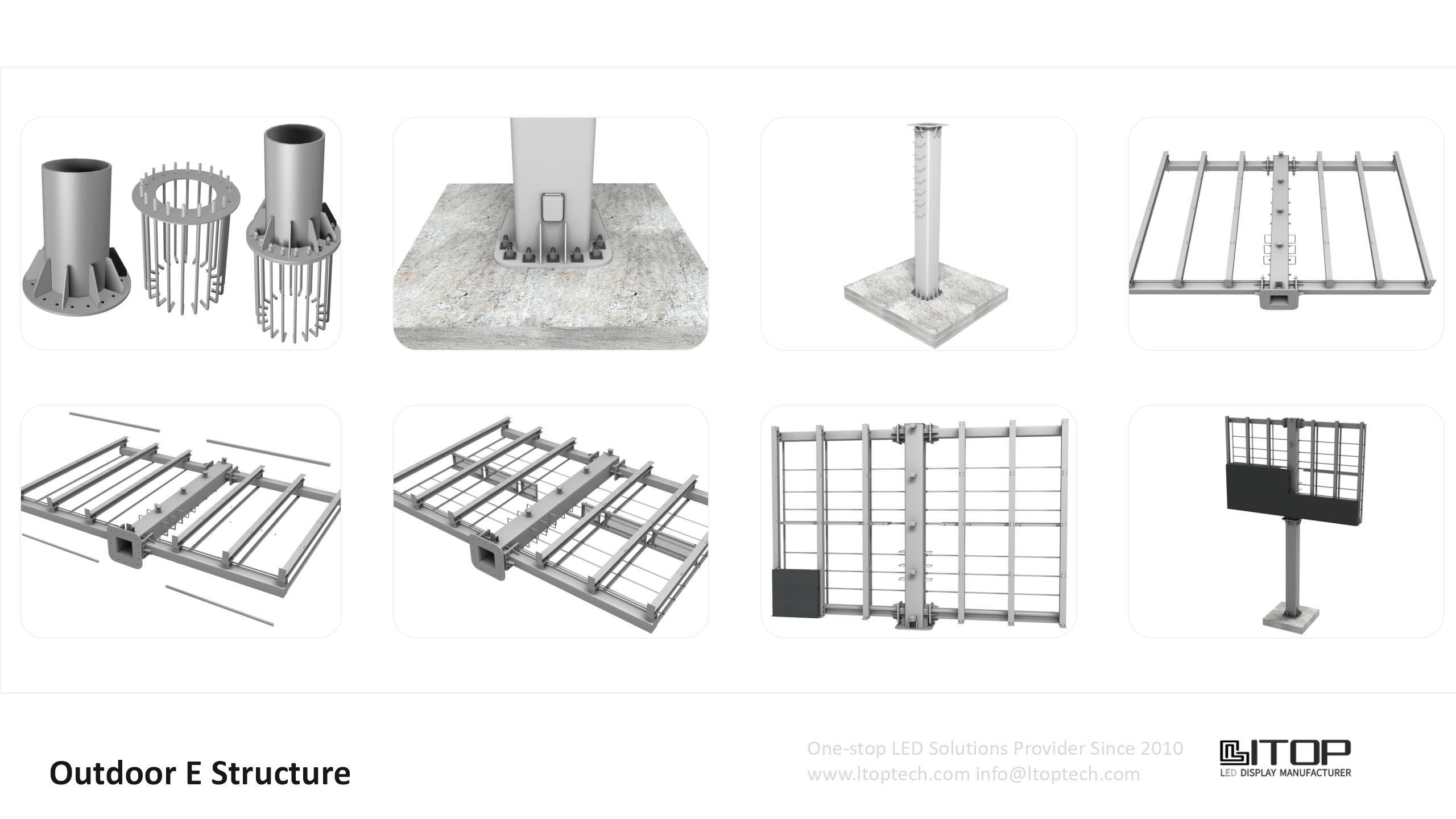 Led Display Structure Casing LED Display Welding-Free E Structure - Shenzhen Litop LED Display Co.,Ltd.
